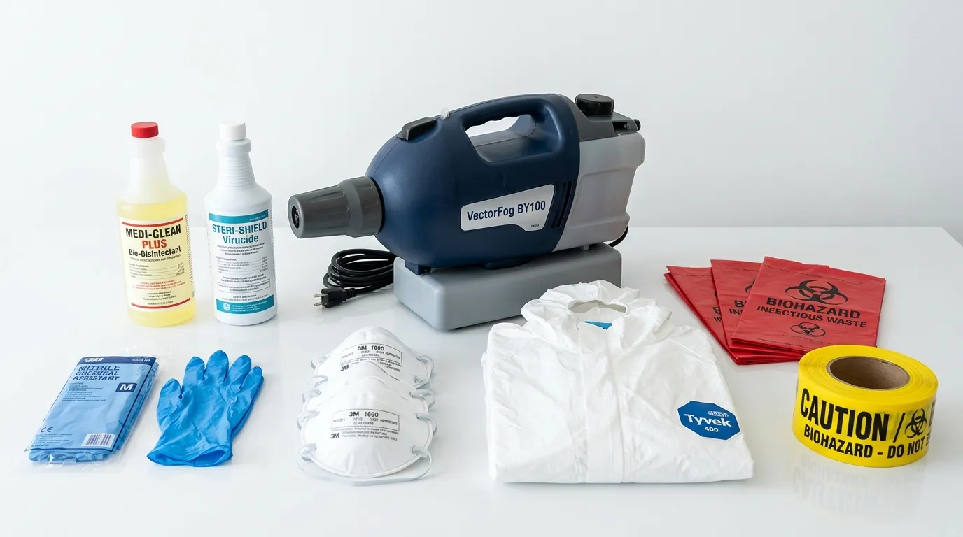 Professional biohazard remediation crew working in Williamstown